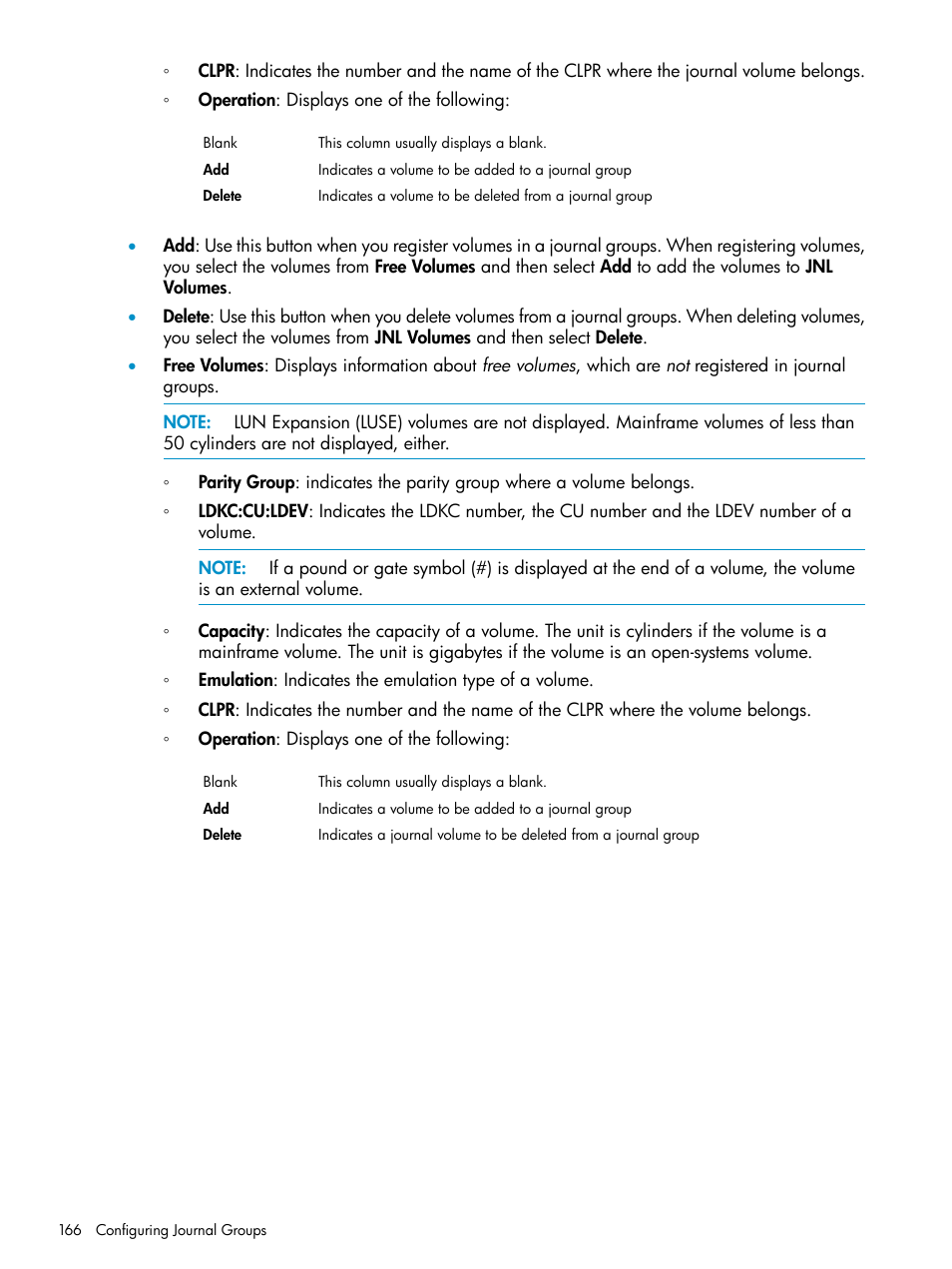 HP StorageWorks XP Remote Web Console Software User Manual | Page 166 / 252