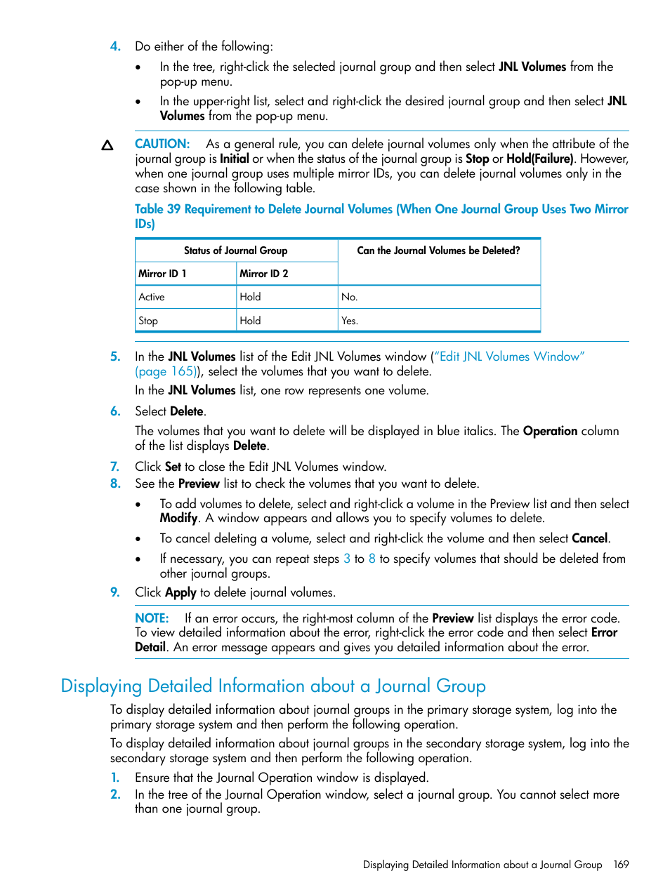 HP StorageWorks XP Remote Web Console Software User Manual | Page 169 / 252