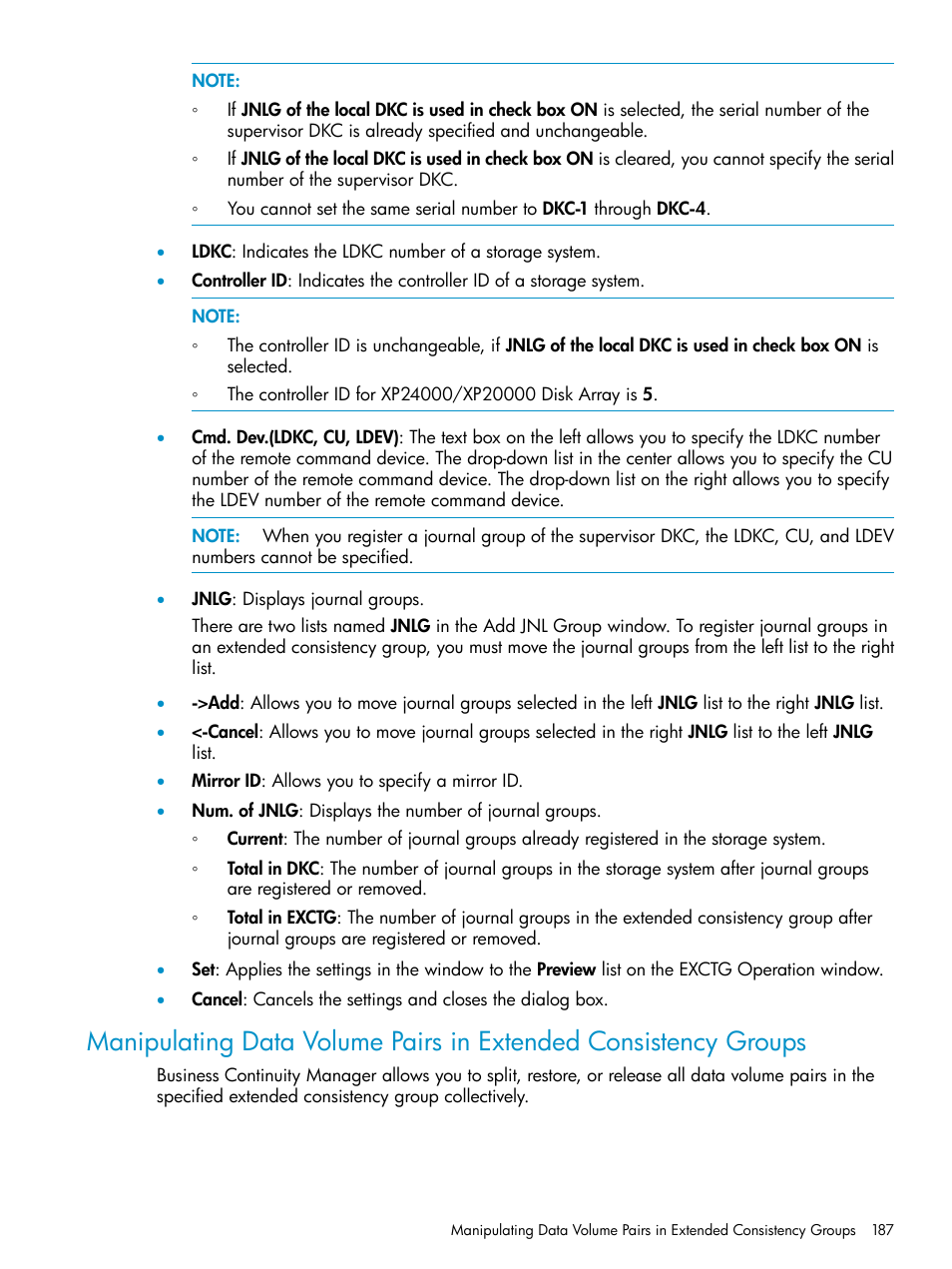 HP StorageWorks XP Remote Web Console Software User Manual | Page 187 / 252