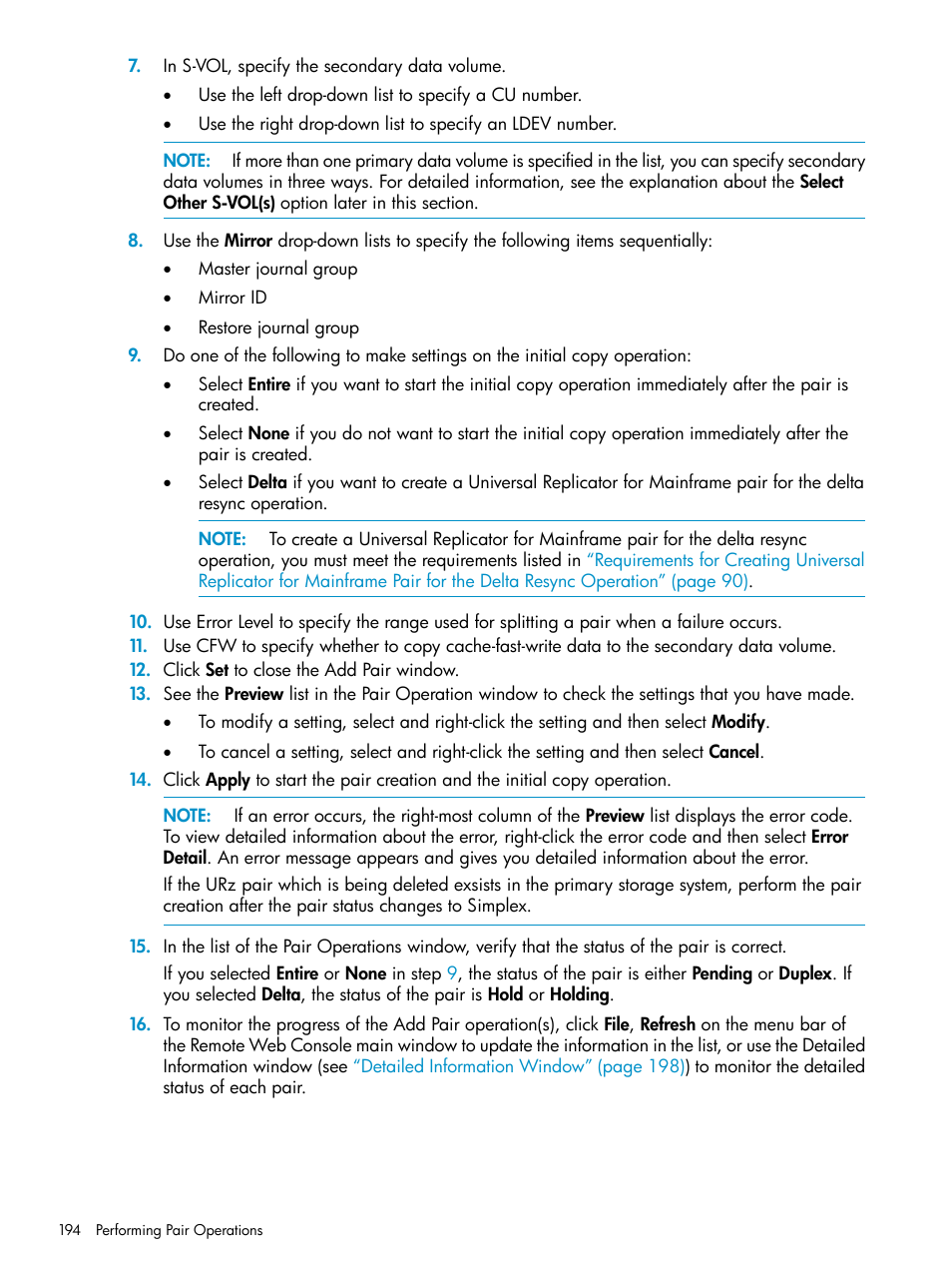 HP StorageWorks XP Remote Web Console Software User Manual | Page 194 / 252