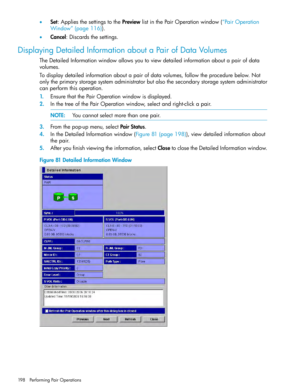HP StorageWorks XP Remote Web Console Software User Manual | Page 198 / 252