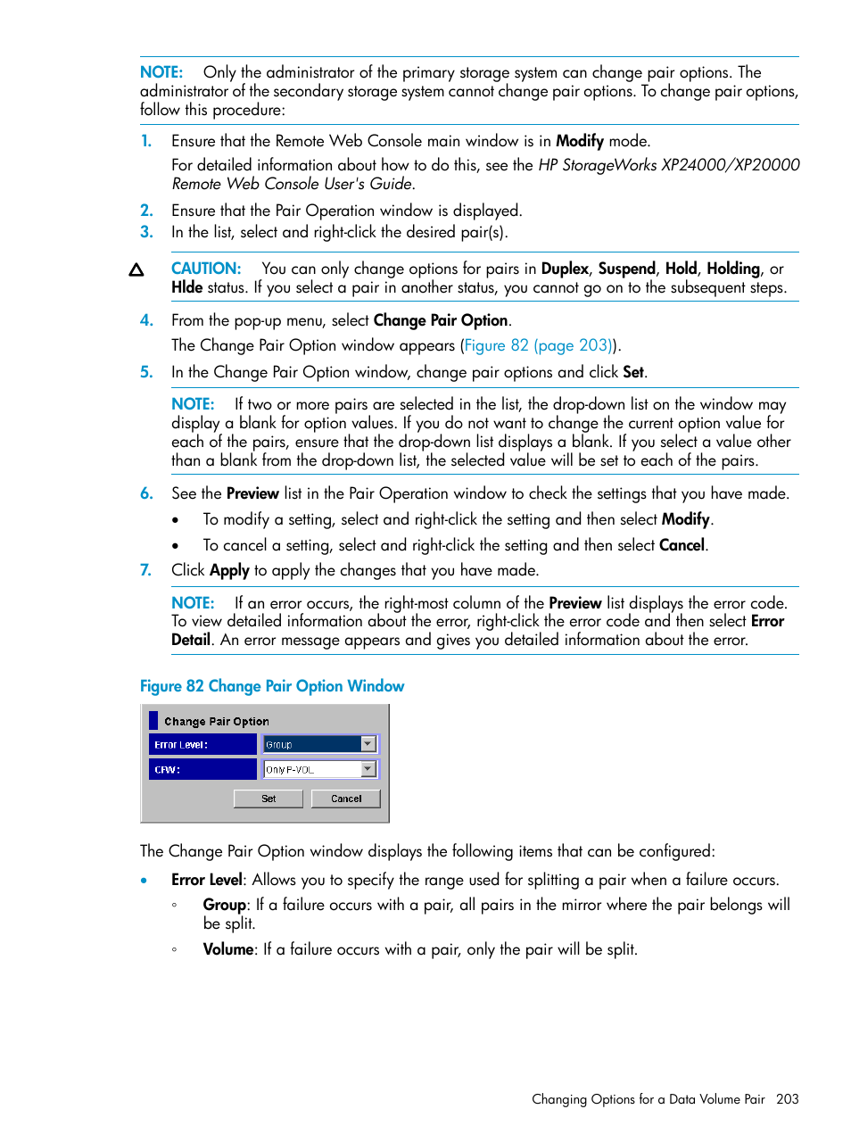 HP StorageWorks XP Remote Web Console Software User Manual | Page 203 / 252