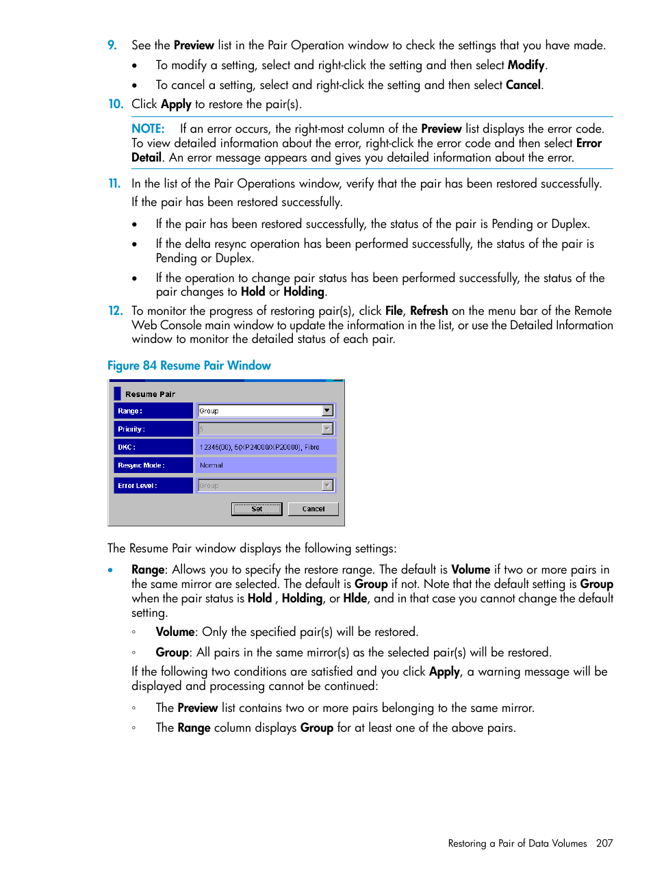 HP StorageWorks XP Remote Web Console Software User Manual | Page 207 / 252