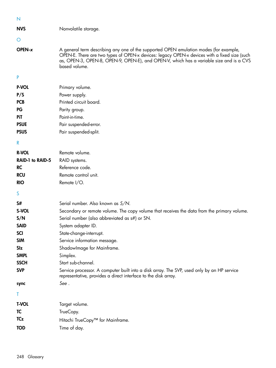 HP StorageWorks XP Remote Web Console Software User Manual | Page 248 / 252