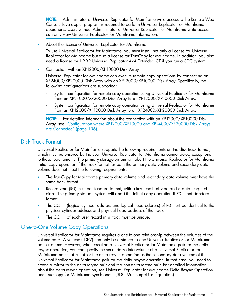 Disk track format, One-to-one volume copy operations | HP StorageWorks XP Remote Web Console Software User Manual | Page 51 / 252