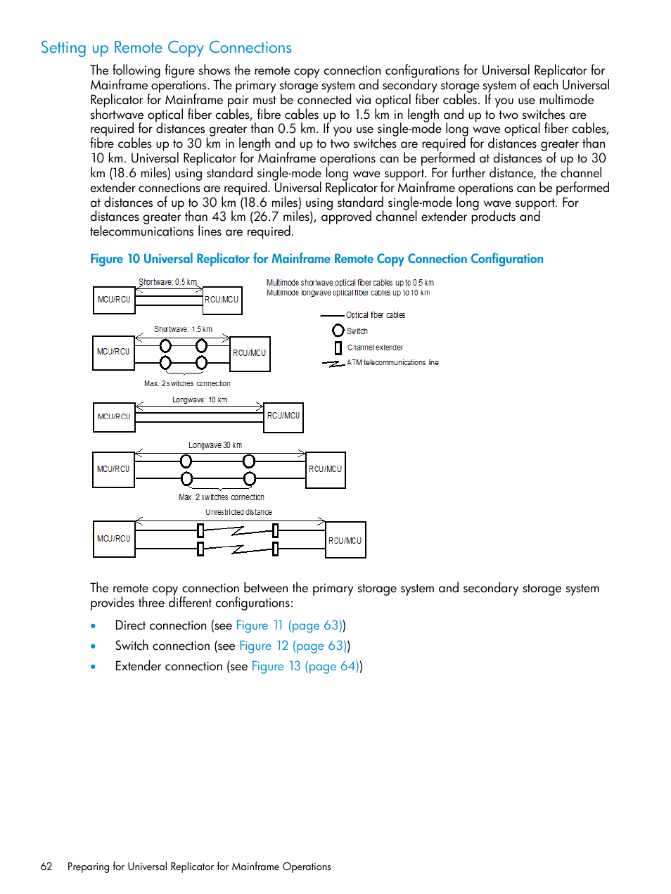 Setting up remote copy connections | HP StorageWorks XP Remote Web Console Software User Manual | Page 62 / 252