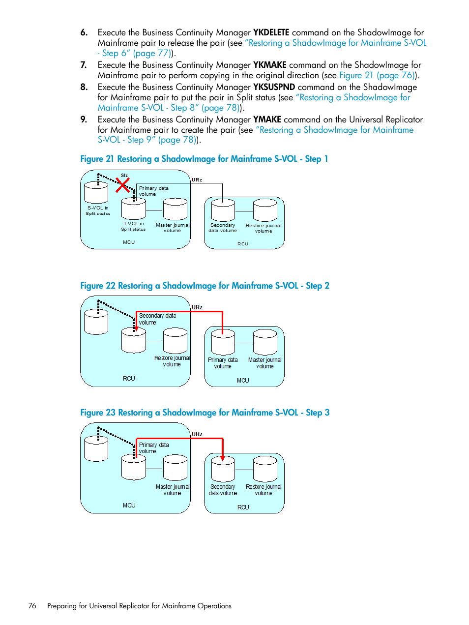 Restoring | HP StorageWorks XP Remote Web Console Software User Manual | Page 76 / 252