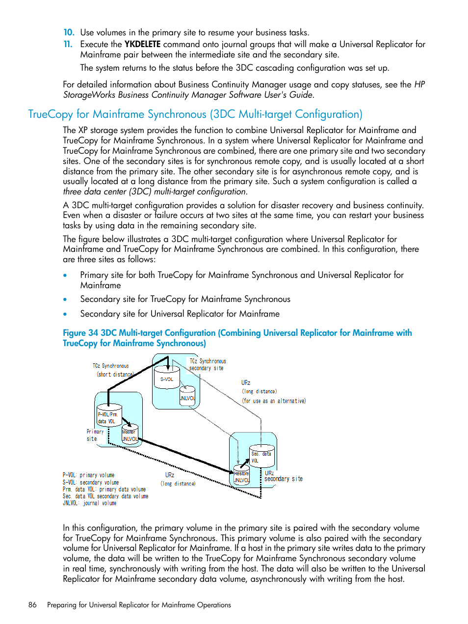 Truecopy for mainframe synchronous (3dc | HP StorageWorks XP Remote Web Console Software User Manual | Page 86 / 252