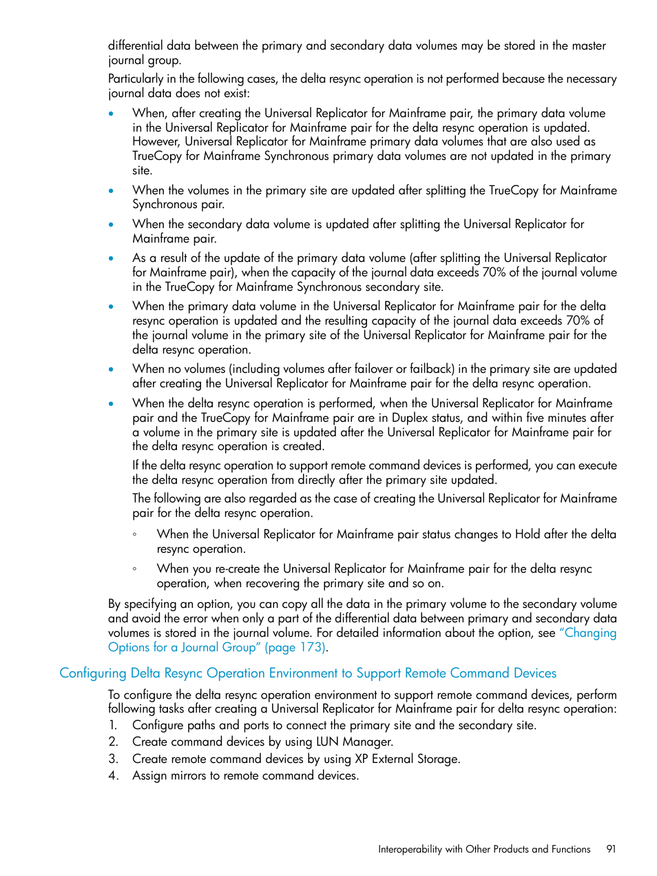 Configuring delta | HP StorageWorks XP Remote Web Console Software User Manual | Page 91 / 252