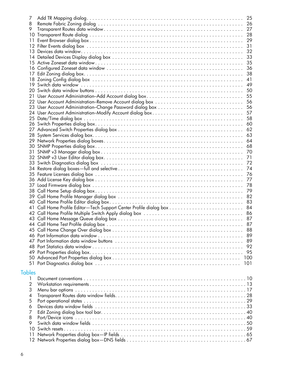 HP 8.20q Fibre Channel Switch User Manual | Page 6 / 108