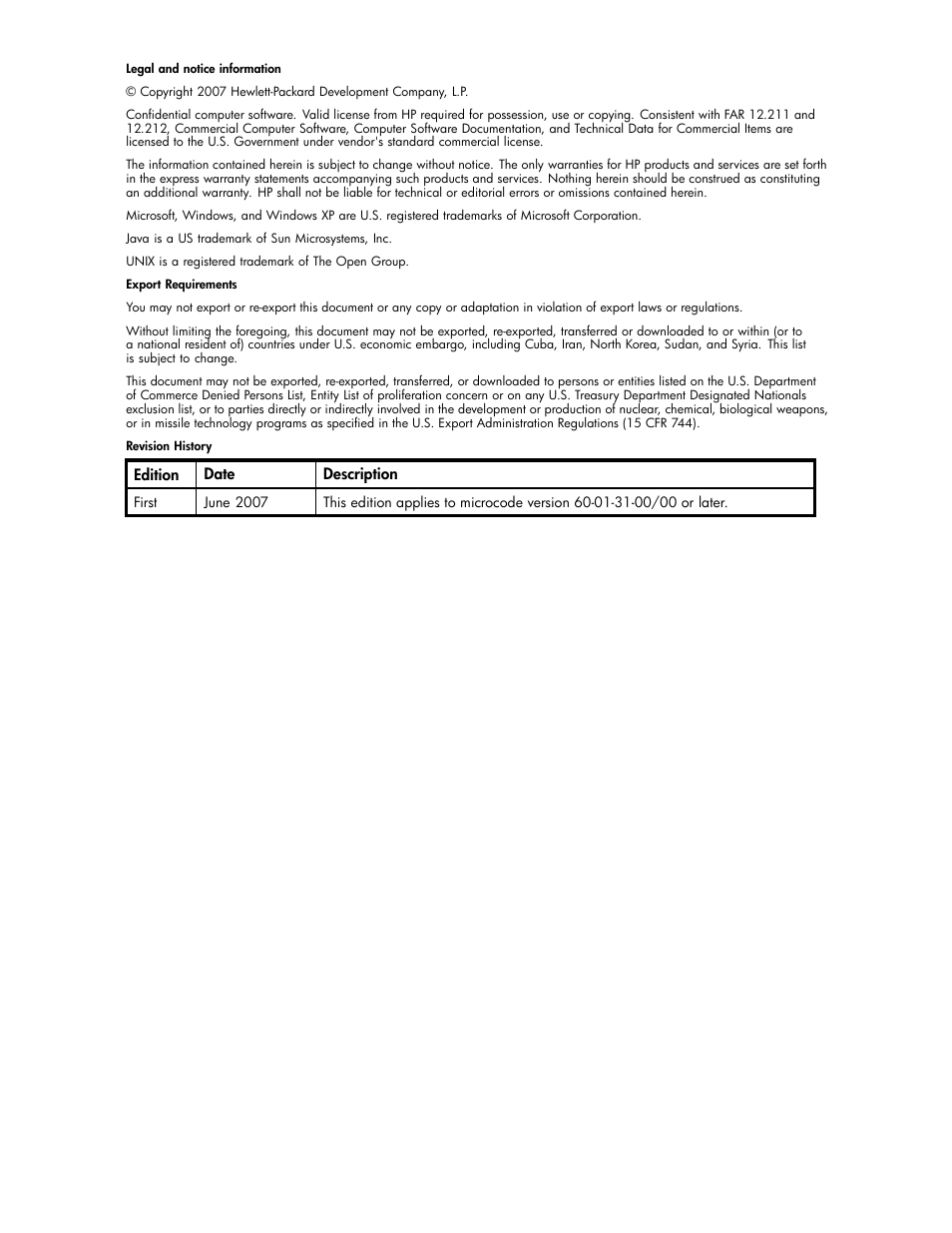 HP XP20000XP24000 Disk Array User Manual | Page 2 / 110