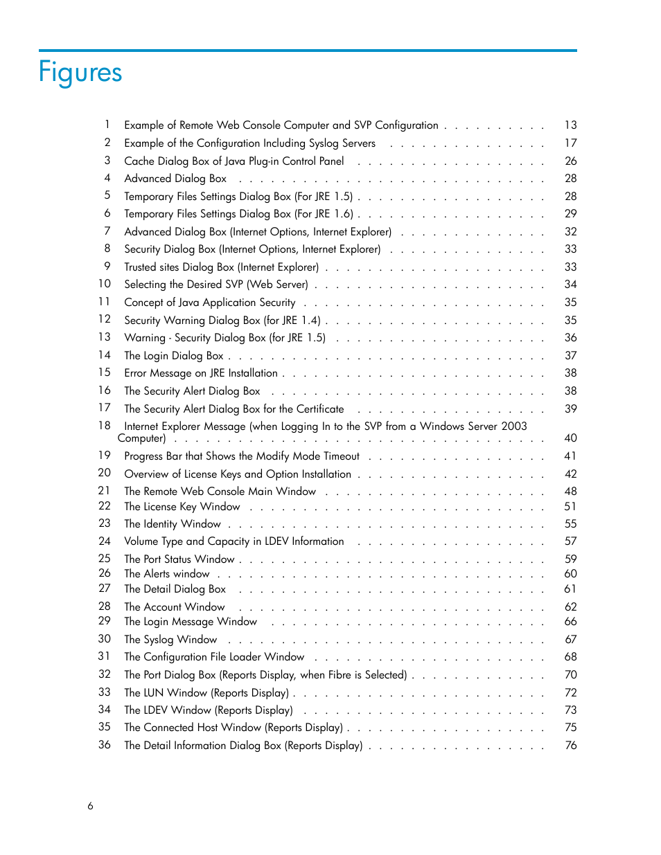 Figures | HP XP20000XP24000 Disk Array User Manual | Page 6 / 110