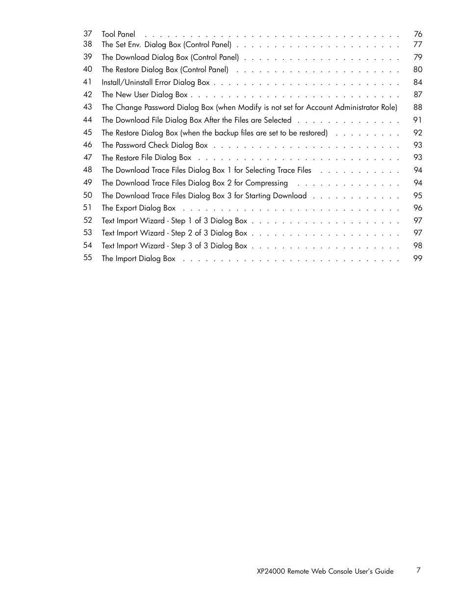 HP XP20000XP24000 Disk Array User Manual | Page 7 / 110