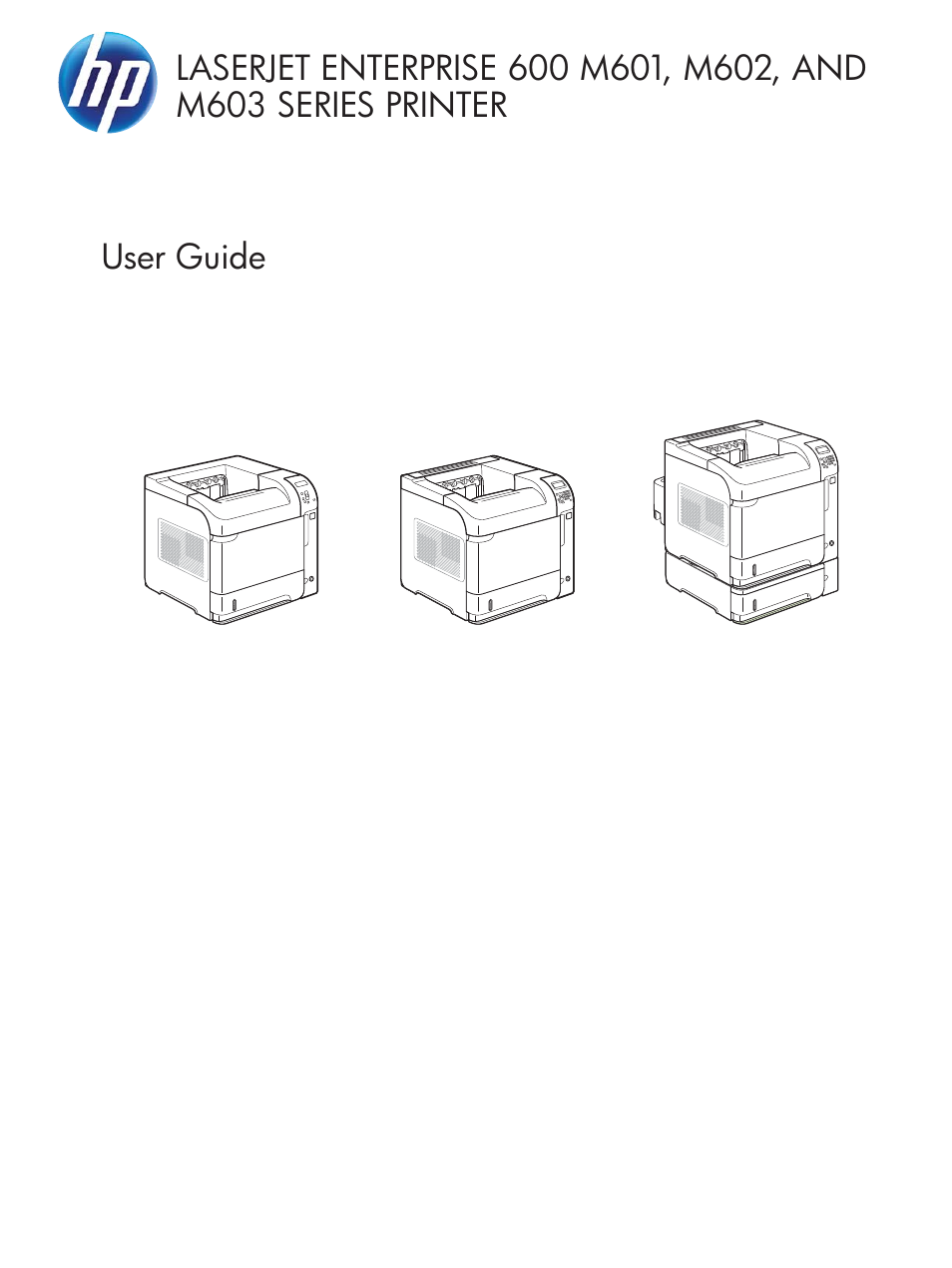 HP LaserJet Enterprise 600 Printer M603 series User Manual | 264 pages