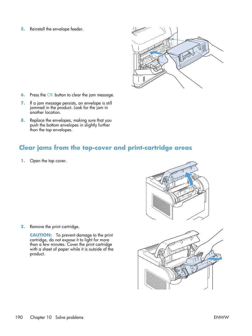 HP LaserJet Enterprise 600 Printer M603 series User Manual | Page 206 / 264