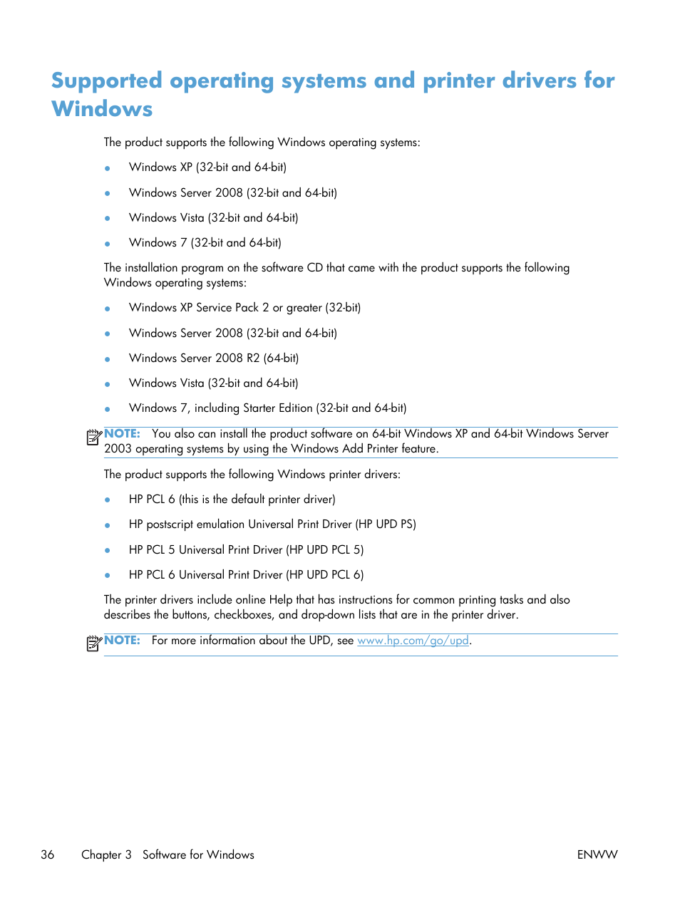 HP LaserJet Enterprise 600 Printer M603 series User Manual | Page 52 / 264