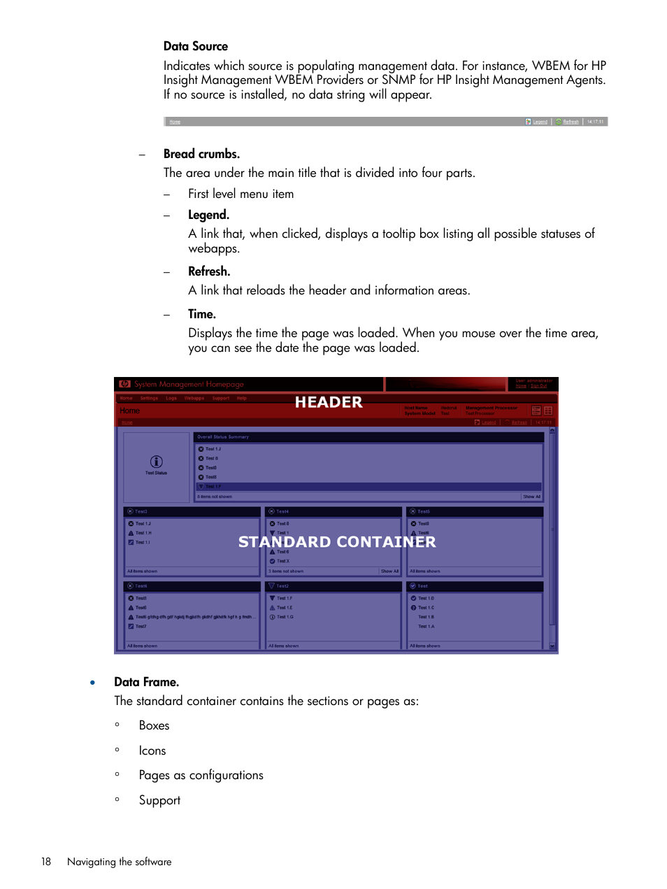 HP System Management Homepage-Software User Manual | Page 18 / 94