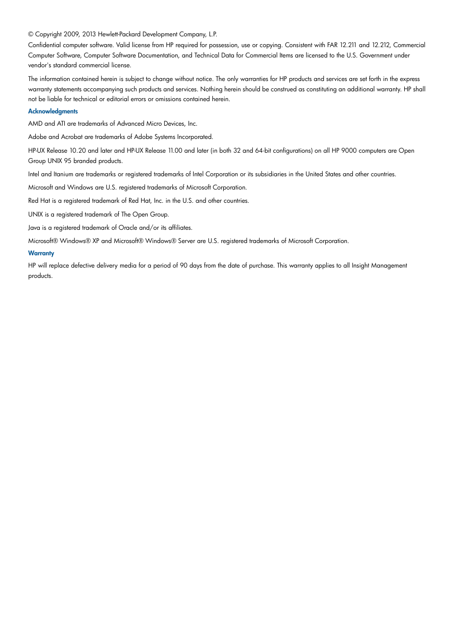 HP System Management Homepage-Software User Manual | Page 2 / 94