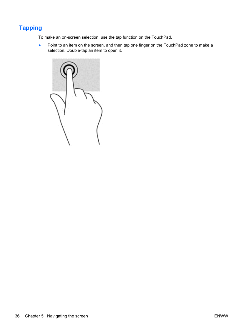 Tapping | HP Spectre 13 x2 Pro PC User Manual | Page 46 / 86