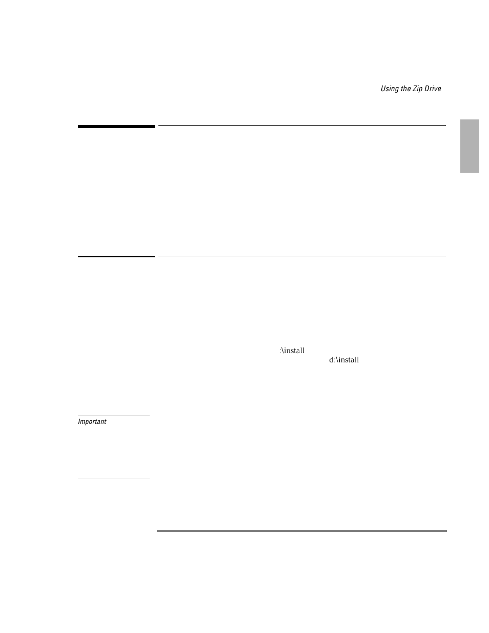 Using the zip drive | HP OmniBook 2100 Notebook PC User Manual | Page 13 / 35