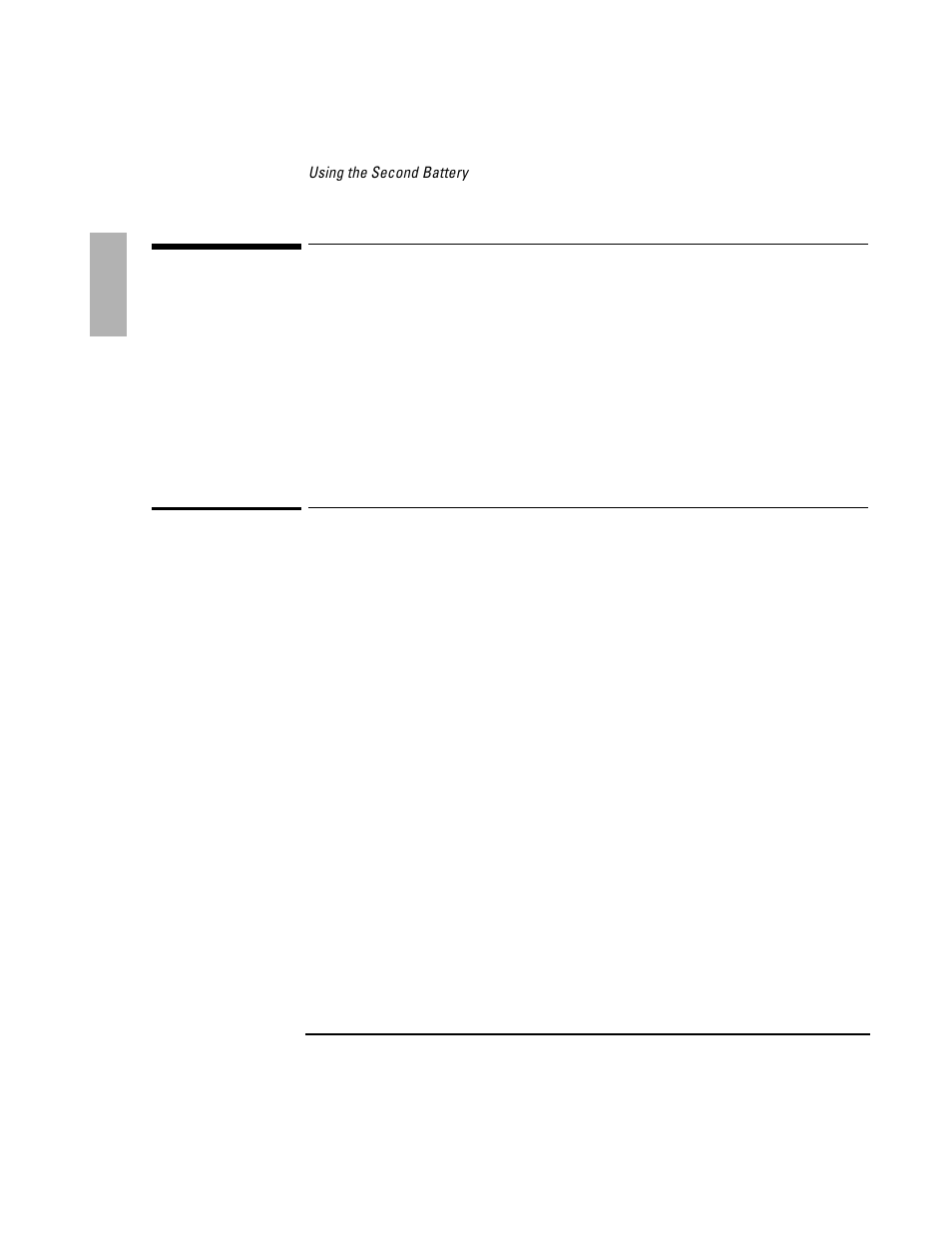 Using the second battery | HP OmniBook 2100 Notebook PC User Manual | Page 18 / 35
