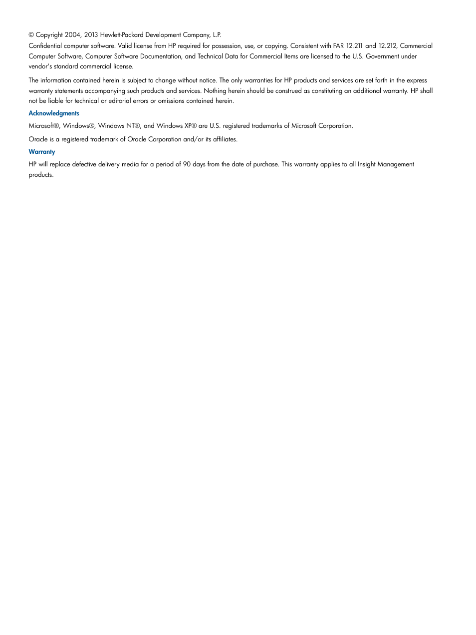 HP Insight Control Software for Linux User Manual | Page 2 / 54