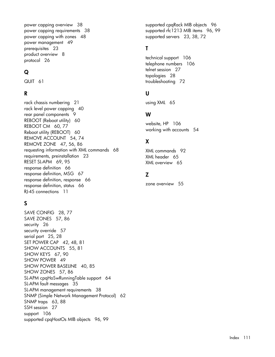 HP ProLiant DL170e G6 Server User Manual | Page 111 / 111