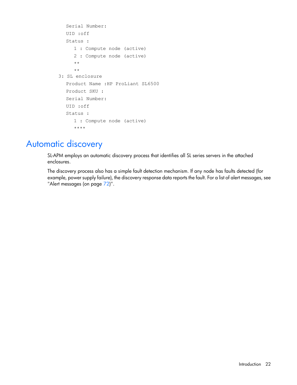 Automatic discovery | HP ProLiant DL170e G6 Server User Manual | Page 22 / 111