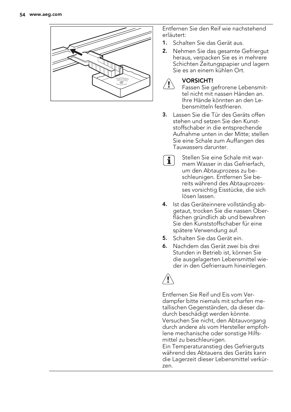 AEG AGS77200F0 User Manual | Page 54 / 92