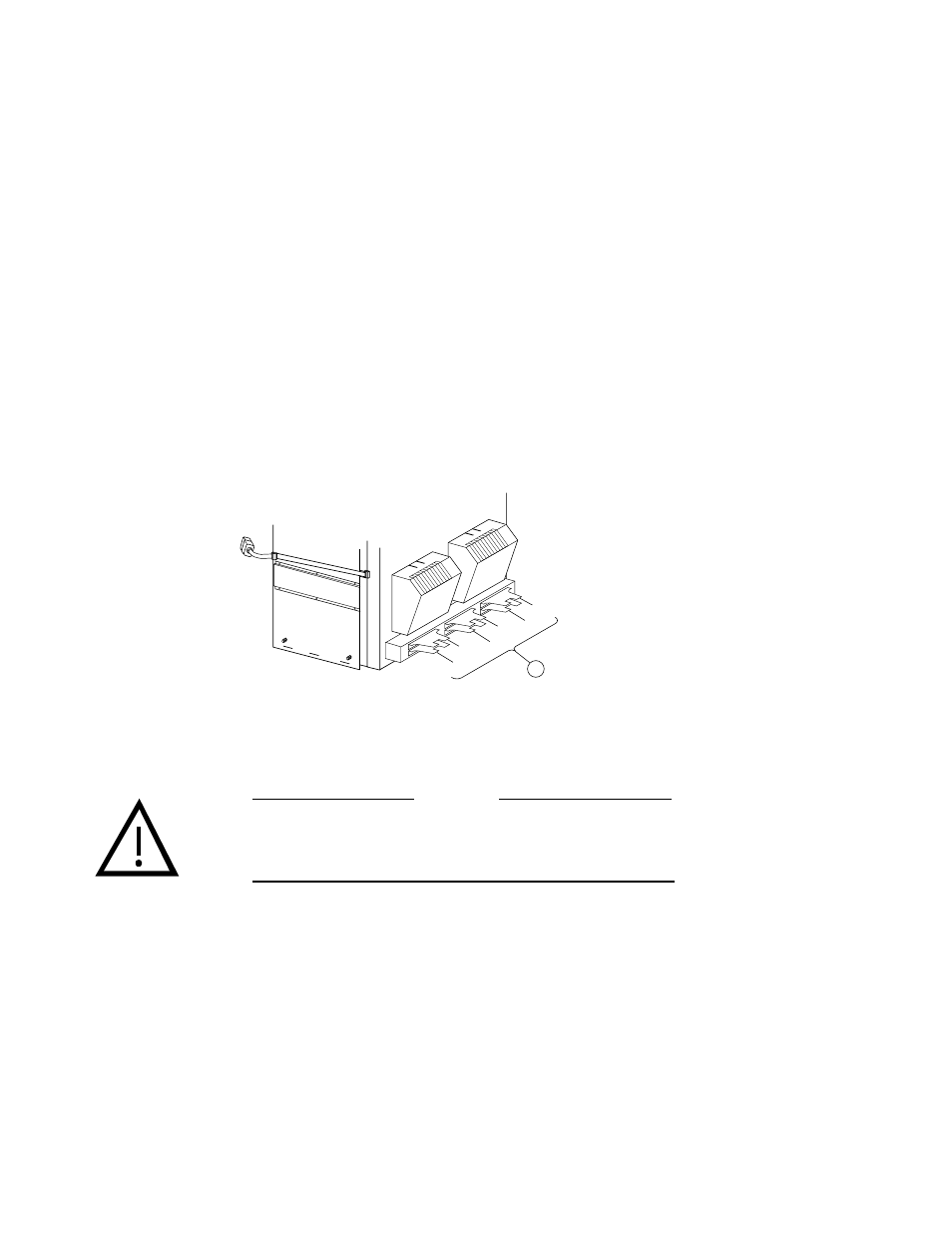 Installing the i/o modules and expansion cables, Figure b–2 i/o module locations, Figure b–2 | Assembling an ultrascsi raid subsystem | HP Array Controller HSG V8.7 Software User Manual | Page 176 / 206