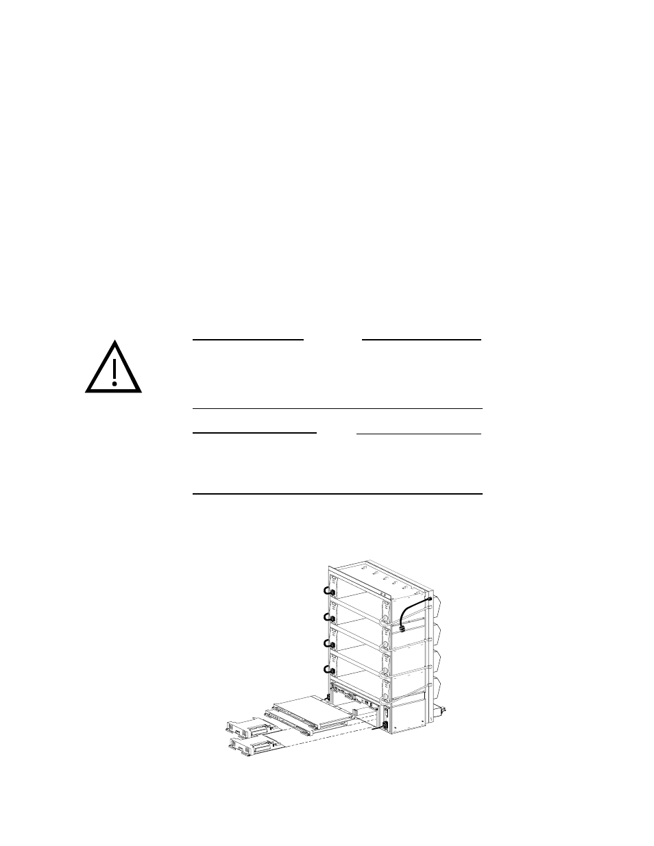 Installing array controllers and cache modules, Figure b–3 | HP Array Controller HSG V8.7 Software User Manual | Page 177 / 206