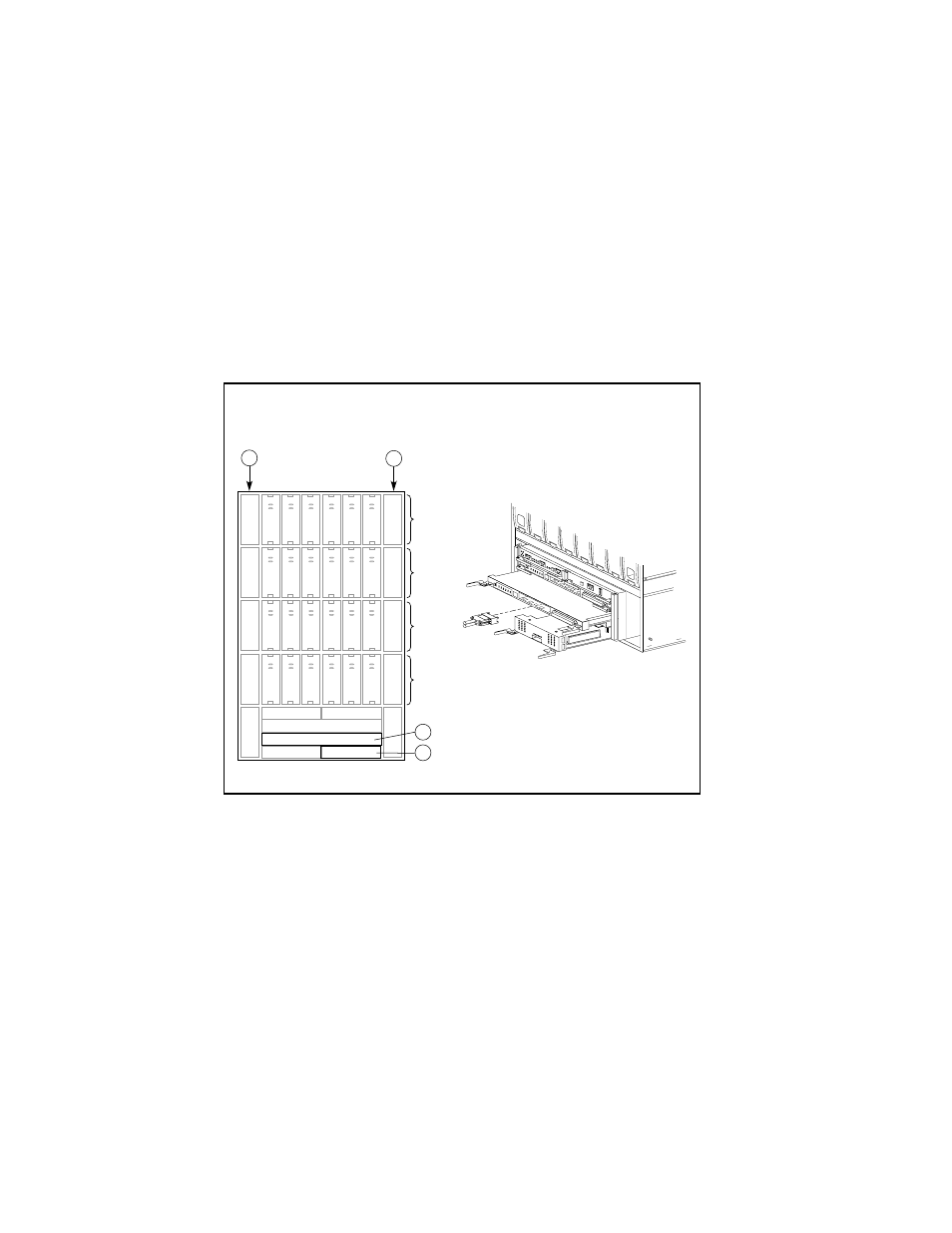 Assembling an ultrascsi raid subsystem, 3and 4) shown below | HP Array Controller HSG V8.7 Software User Manual | Page 180 / 206