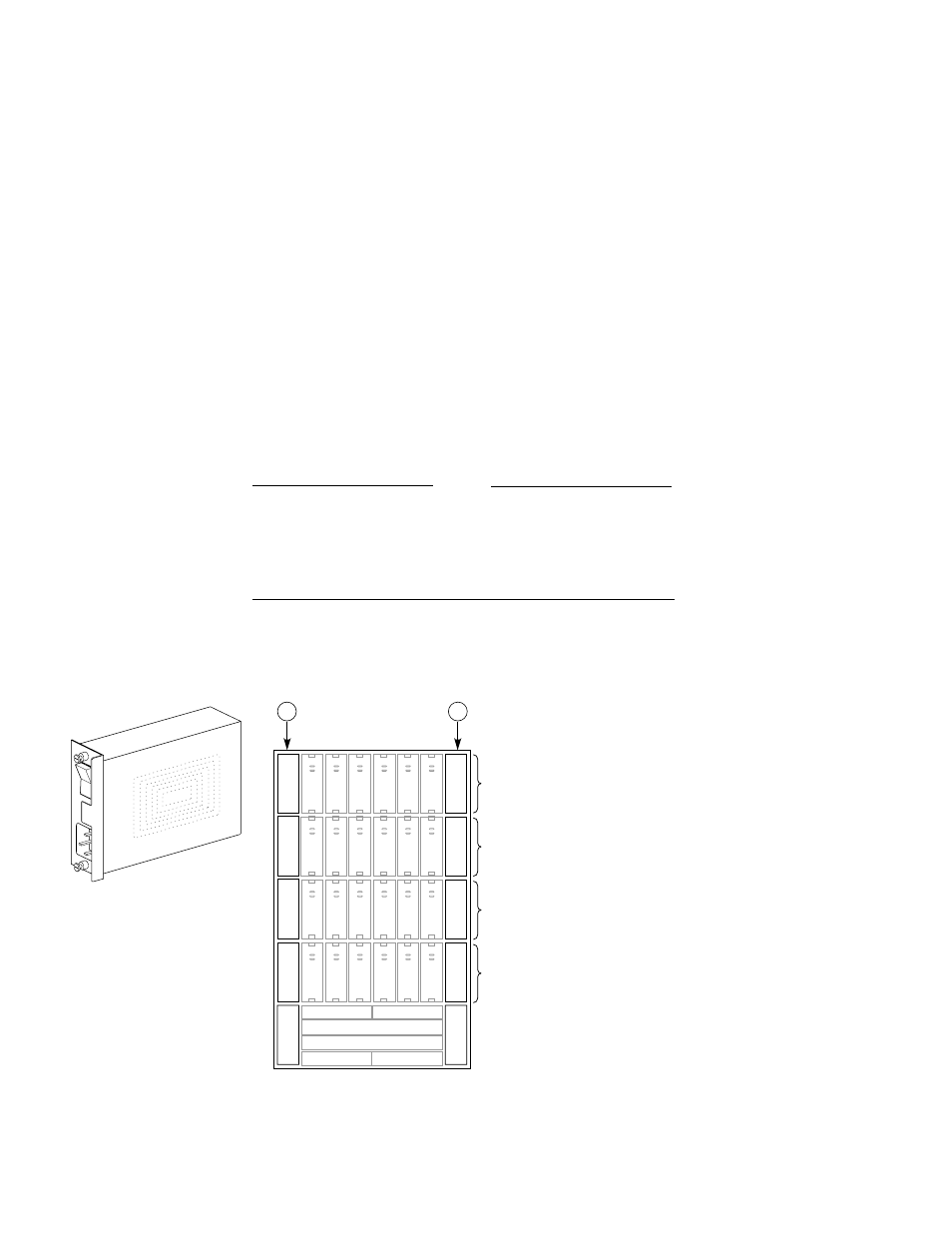 Applying power, Figure 2–2 ac power distribution, Applying power –6 | Figure 2–2 a, Operating the ultrascsi enclosure | HP Array Controller HSG V8.7 Software User Manual | Page 42 / 206