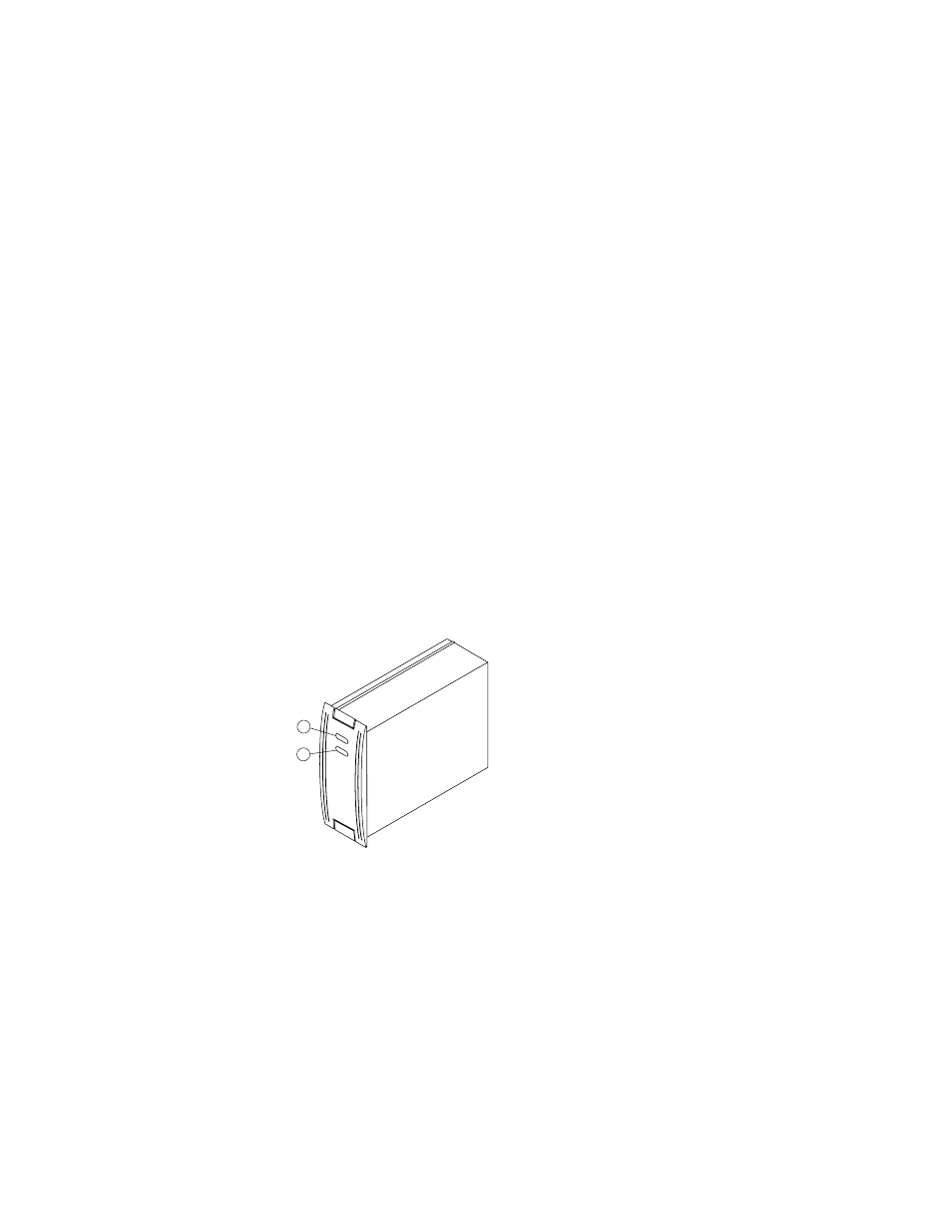 Disk drive status leds, Figure 2–6 disk drive status leds, Disk drive status leds –17 | Figure 2–6 disk dr, Operating the ultrascsi enclosure | HP Array Controller HSG V8.7 Software User Manual | Page 53 / 206