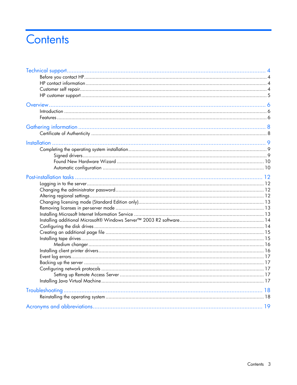 HP ProLiant DL380 G5 Server User Manual | Page 3 / 20