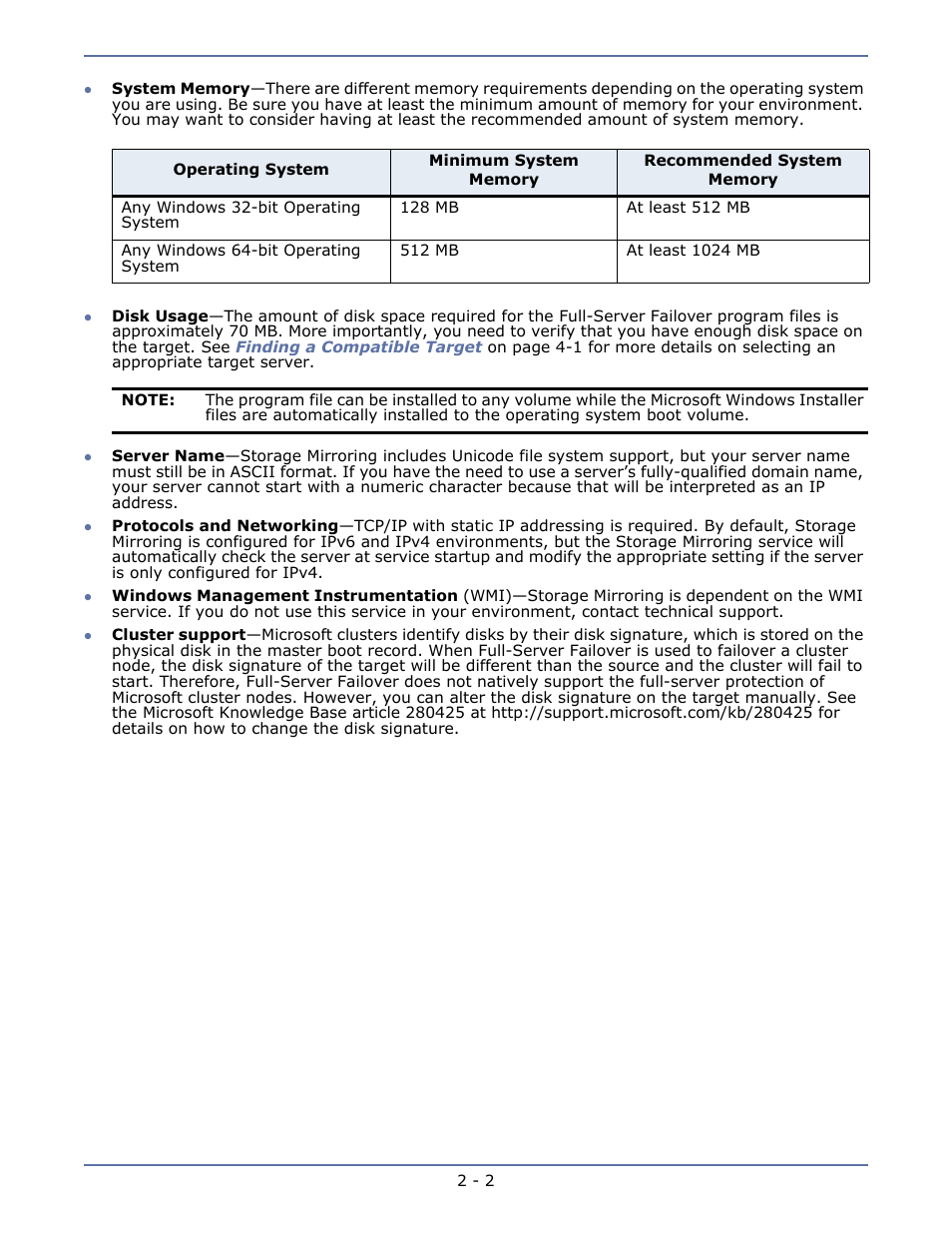 HP Storage Mirroring V5.1 Software User Manual | Page 7 / 27