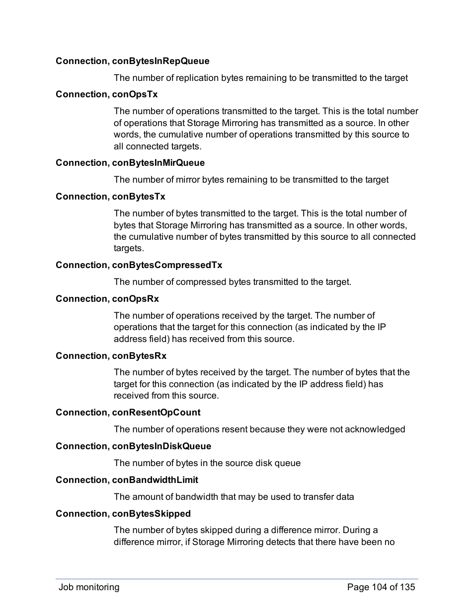 HP Storage Mirroring Software User Manual | Page 105 / 136