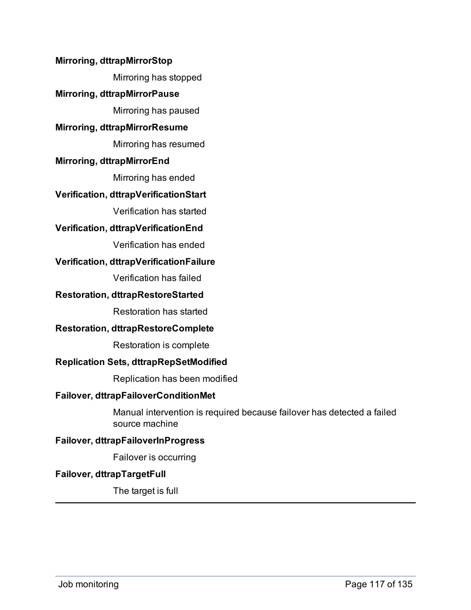 HP Storage Mirroring Software User Manual | Page 118 / 136