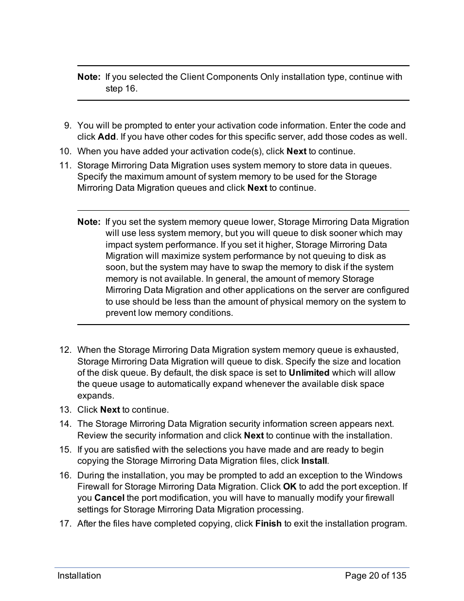 HP Storage Mirroring Software User Manual | Page 21 / 136