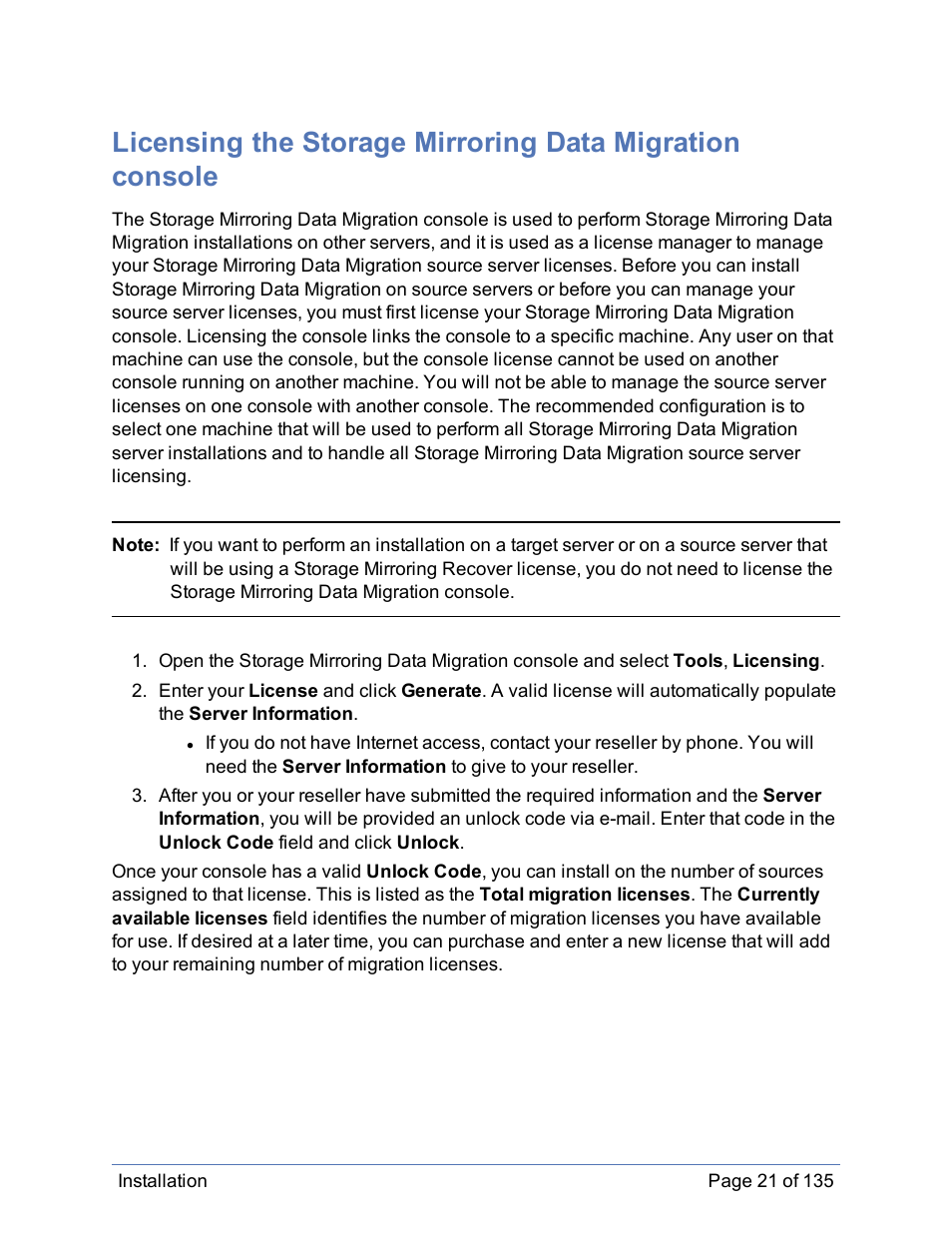 HP Storage Mirroring Software User Manual | Page 22 / 136
