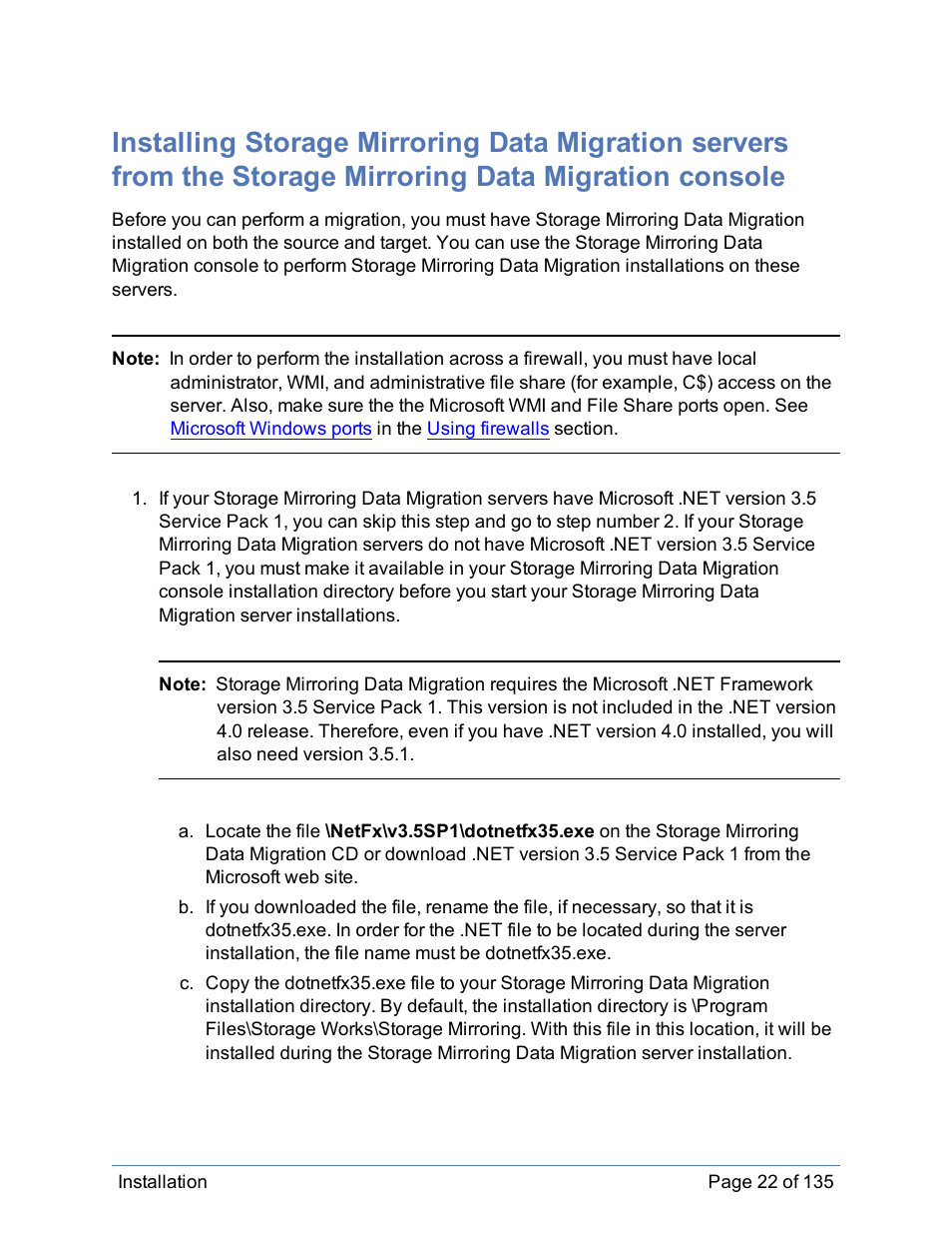 HP Storage Mirroring Software User Manual | Page 23 / 136