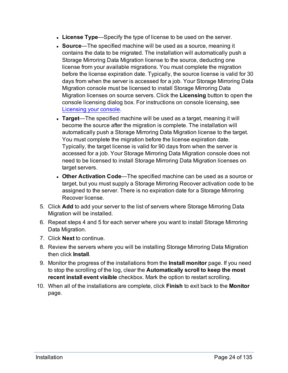 HP Storage Mirroring Software User Manual | Page 25 / 136