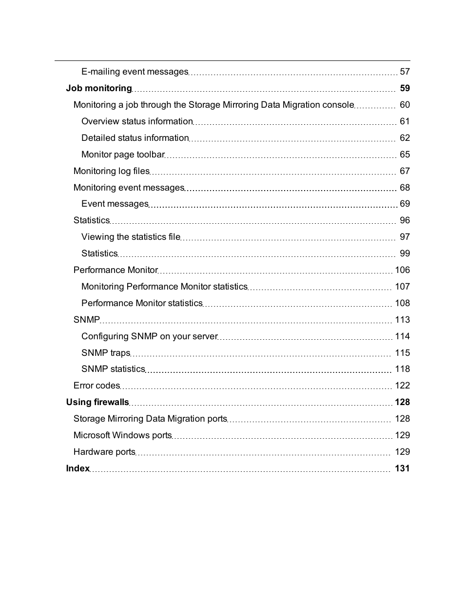 HP Storage Mirroring Software User Manual | Page 4 / 136