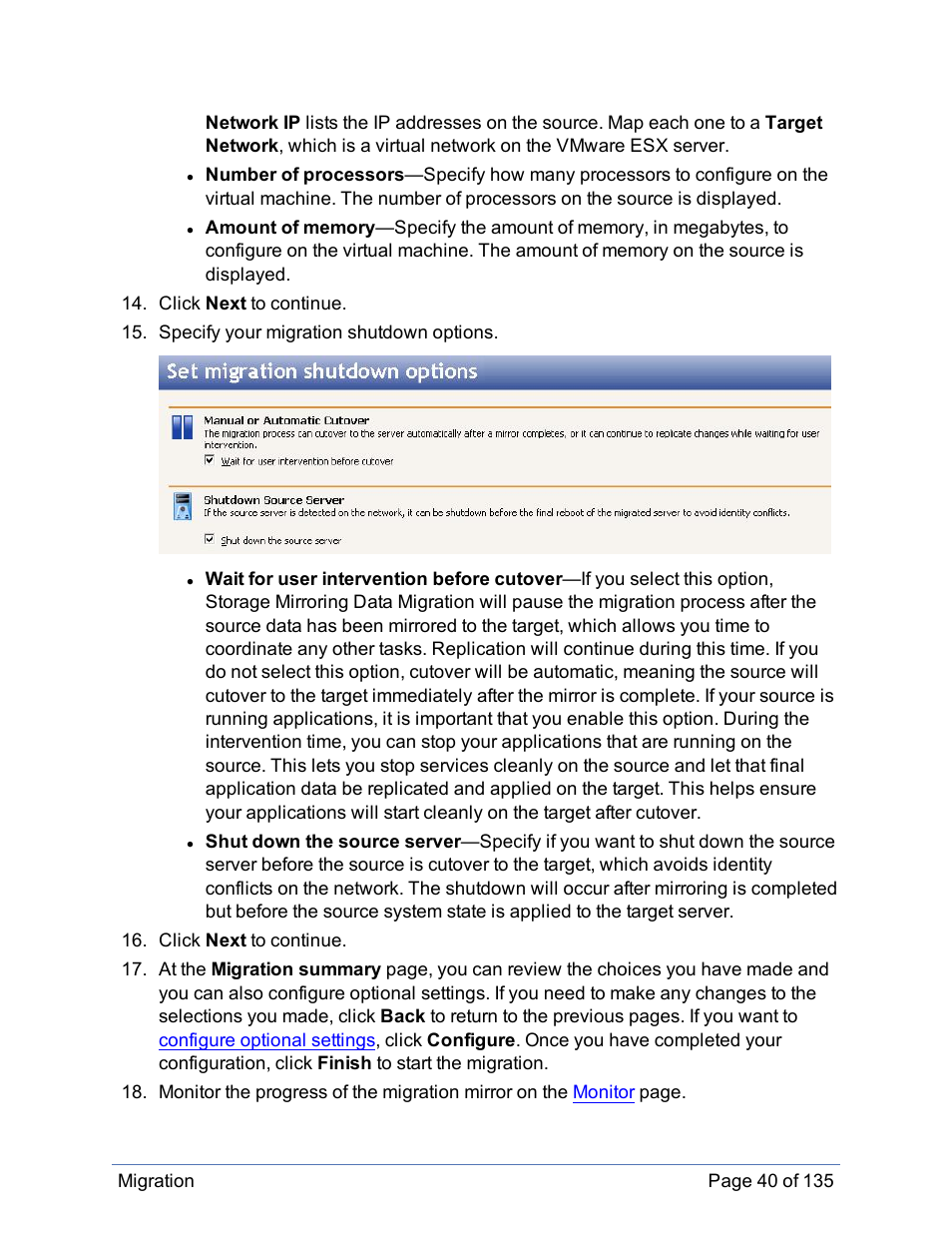 HP Storage Mirroring Software User Manual | Page 41 / 136