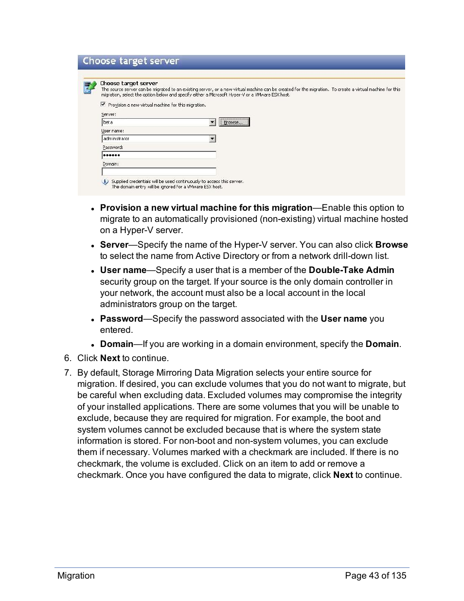 HP Storage Mirroring Software User Manual | Page 44 / 136