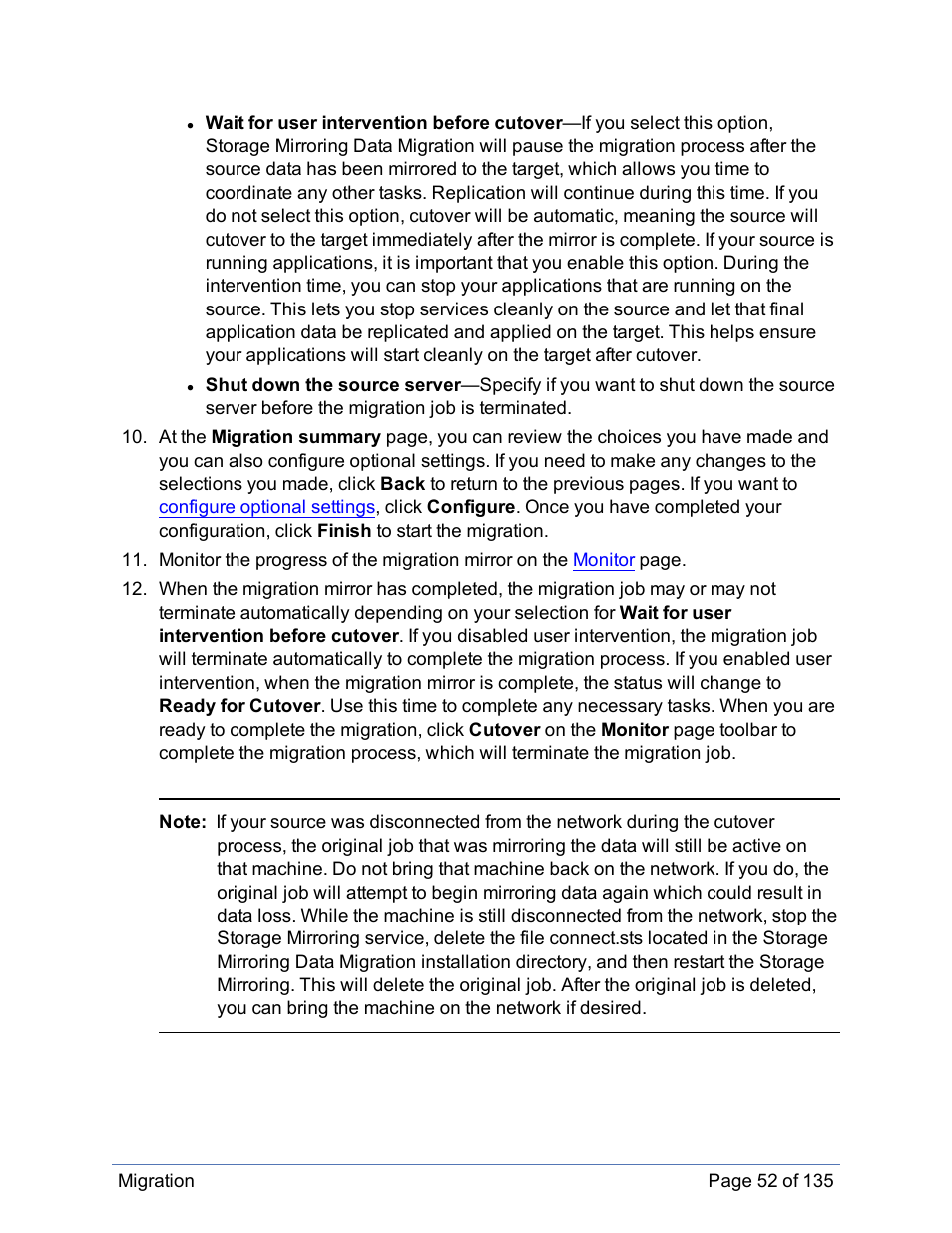 HP Storage Mirroring Software User Manual | Page 53 / 136