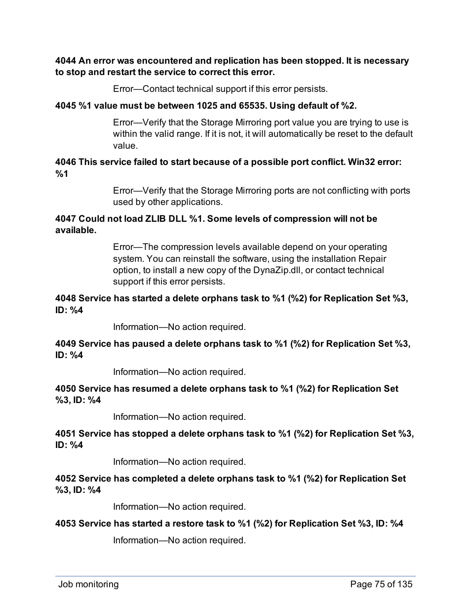 HP Storage Mirroring Software User Manual | Page 76 / 136