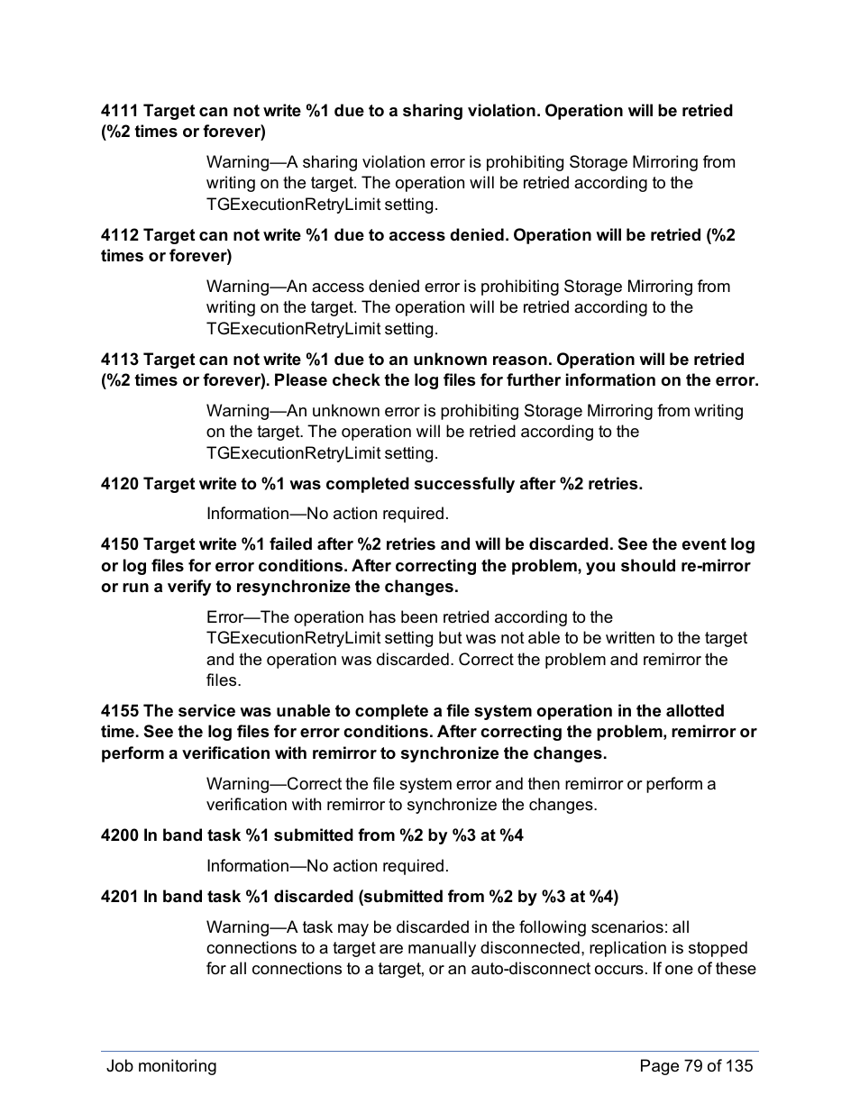 HP Storage Mirroring Software User Manual | Page 80 / 136
