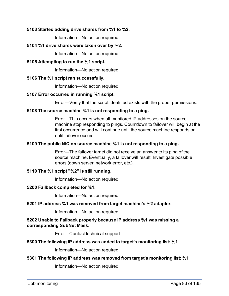 HP Storage Mirroring Software User Manual | Page 84 / 136