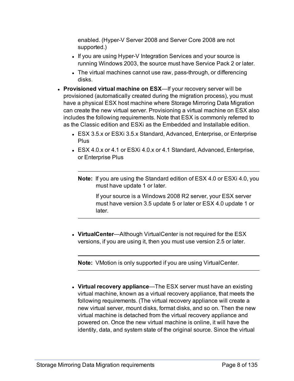 HP Storage Mirroring Software User Manual | Page 9 / 136